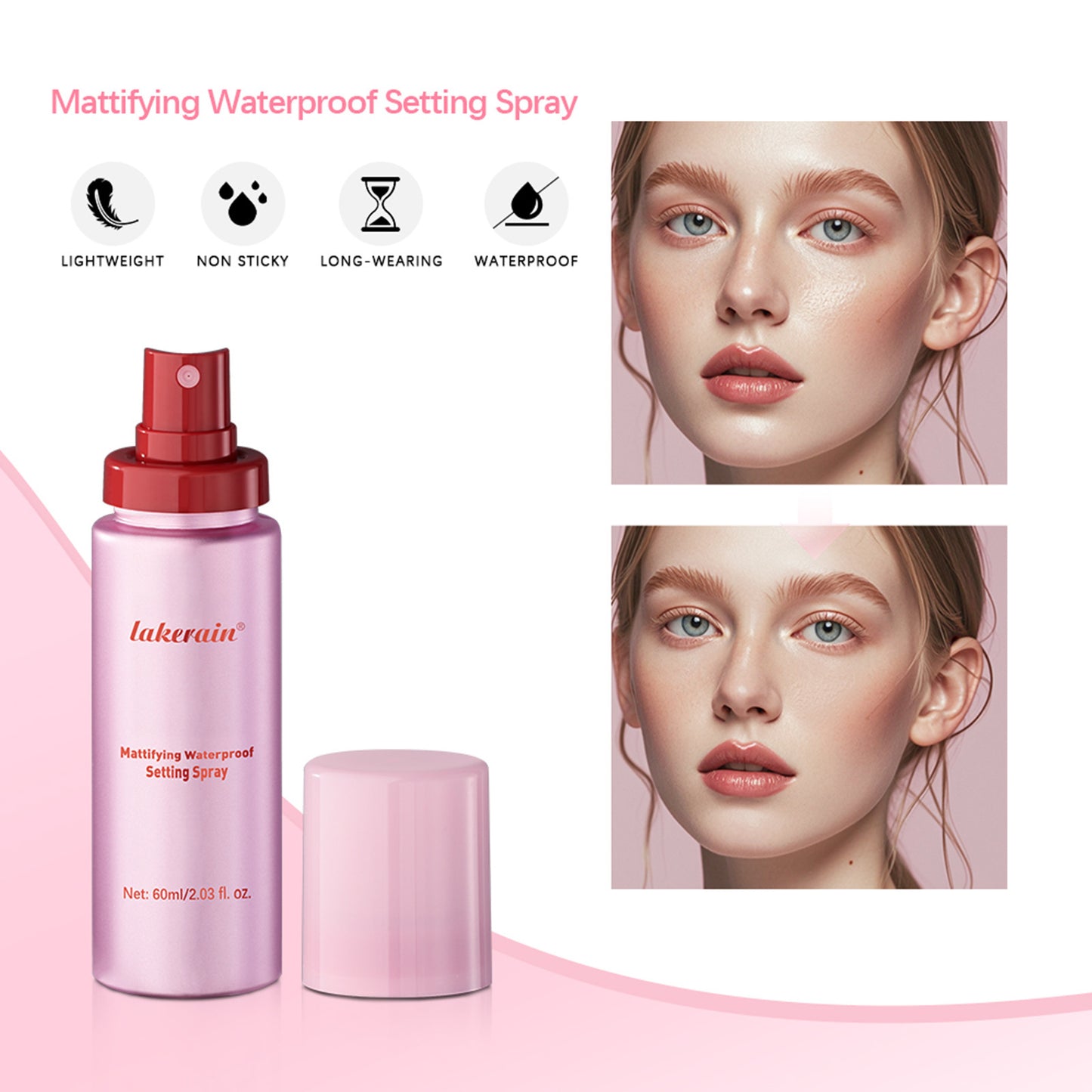 Makeup Mist Spray Long-lasting Matte Makeup Effect Waterproof