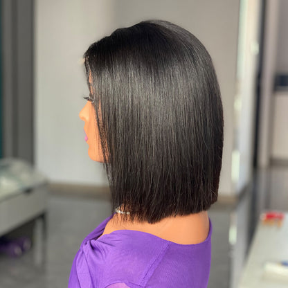 Bone Straight Bob Human Hair Wigs