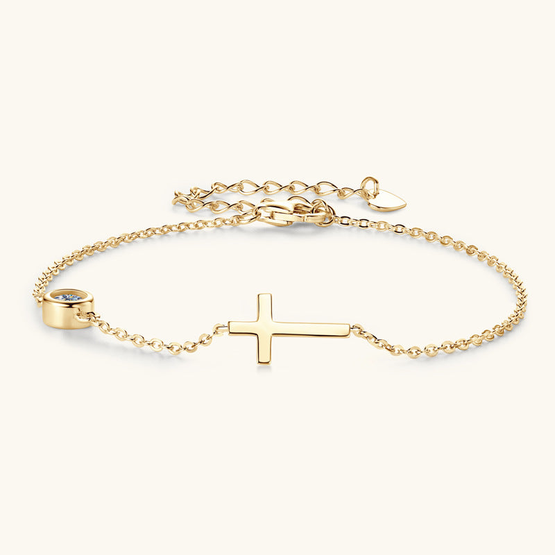 Cross Diamond Bracelet For Women